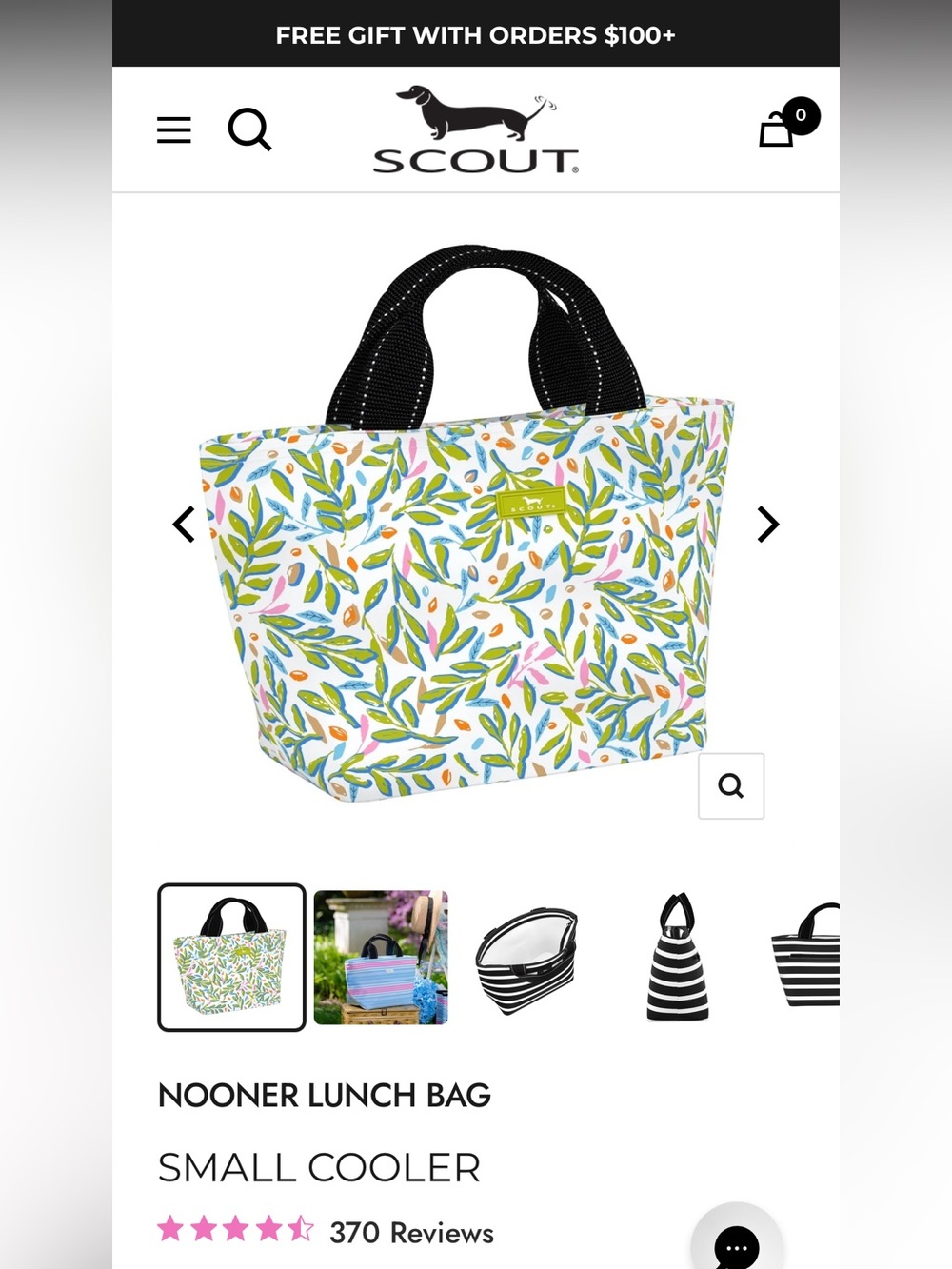 Scout Nooner Lunch Bag NWT